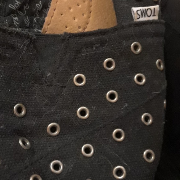 Tom's grommet rivit stud flats casual authentic 7 - Picture 4 of 5